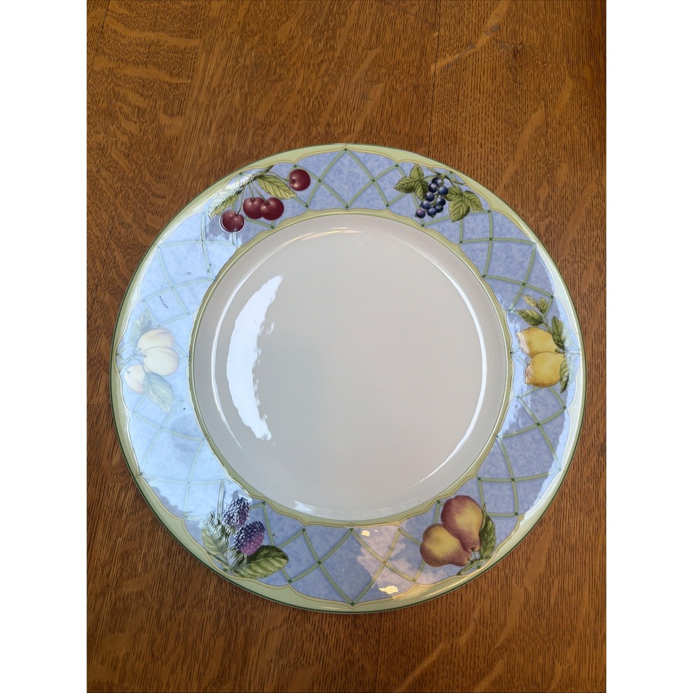 Mikasa Fruit Rapture Y4001 Chop Plate/Round Platter 12.25" MINT
